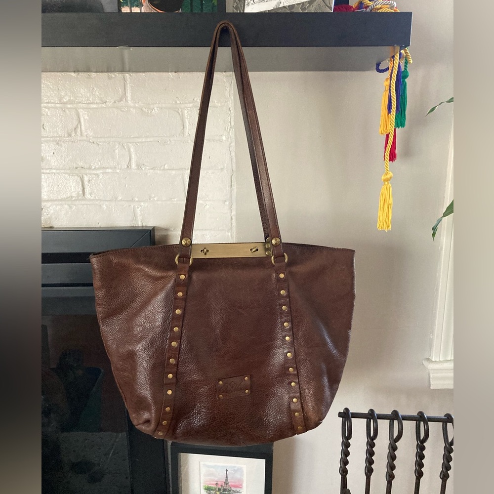 Patricia Nash Benvenuto Large Leather Tote Bag